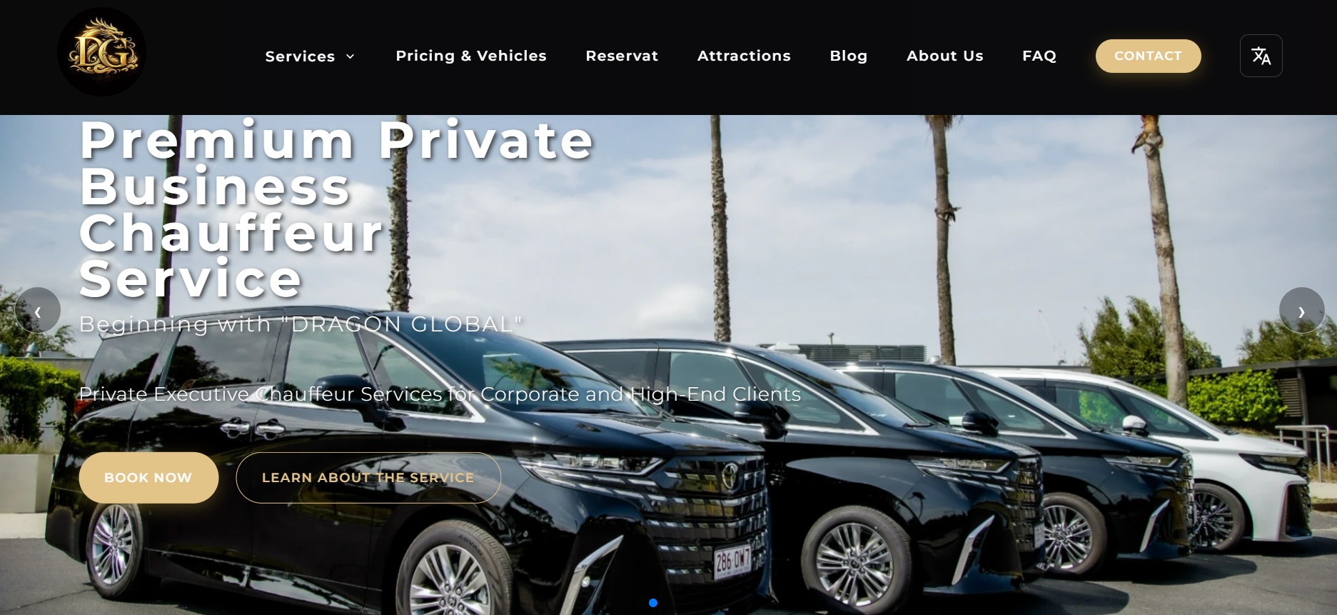 Dragon Global | Brisbane & Gold Coast Chauffeur Website, Google SEO & Airport Transfer Bookings